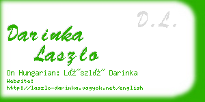 darinka laszlo business card